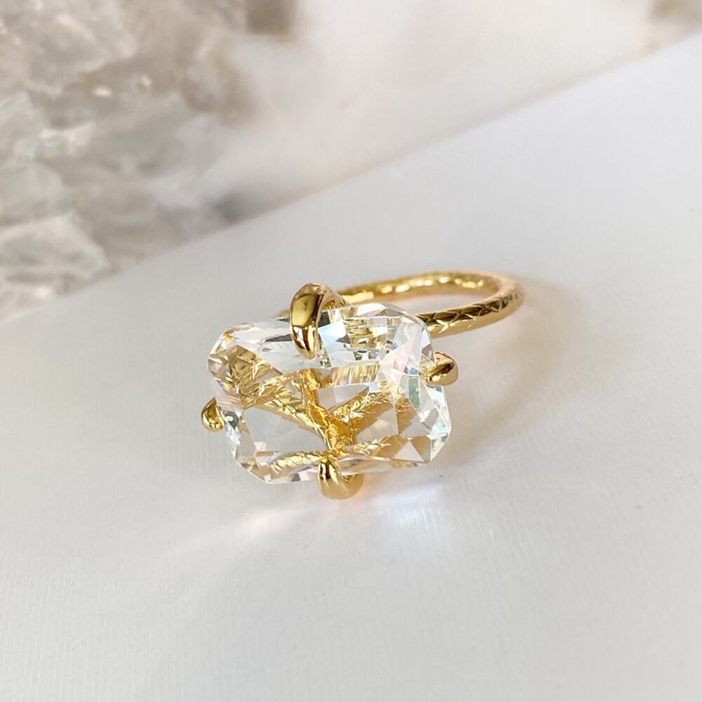 NEW From Fire Gemstone Statement Ring - Picture 9 of 16